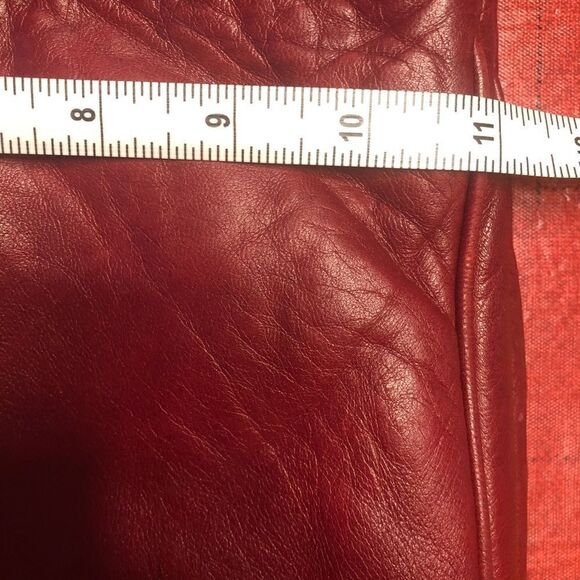 Paola Masi Made in Italy Red Leather Handbag - Picture 10 of 11